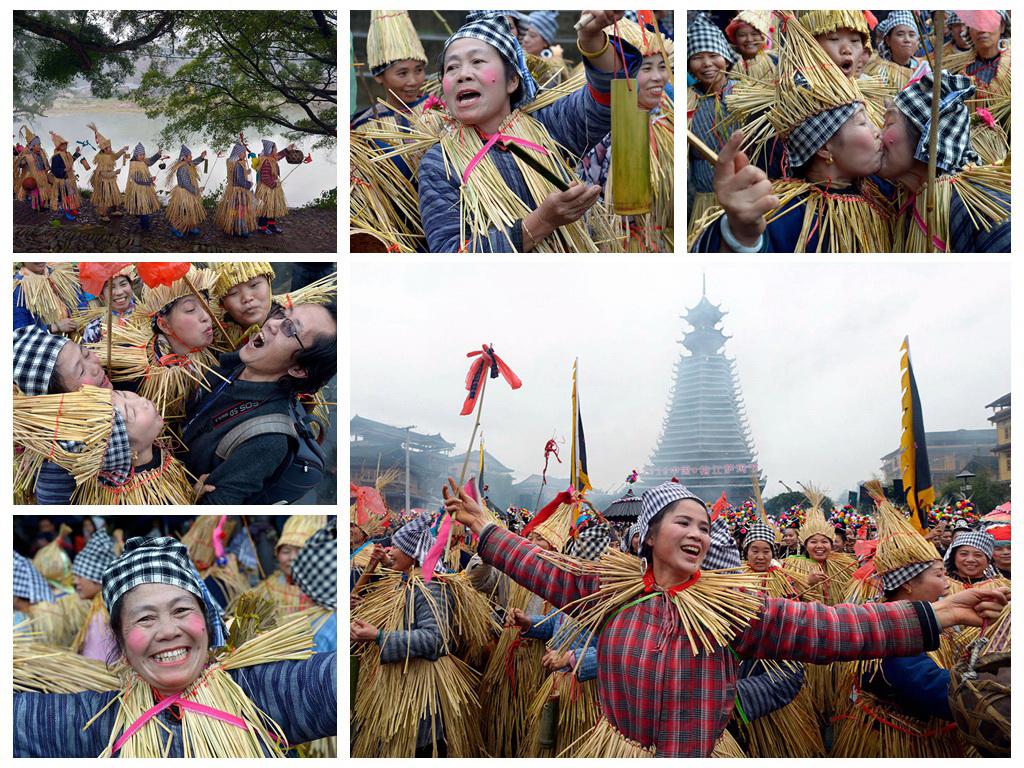 组图六幅:榕江侗族稻草人祈福--乔啟明摄.jpg 组图六幅:榕江侗族稻草人祈福--乔啟明摄.jpg