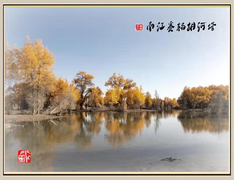 新疆塔河胡杨赛江南图片
